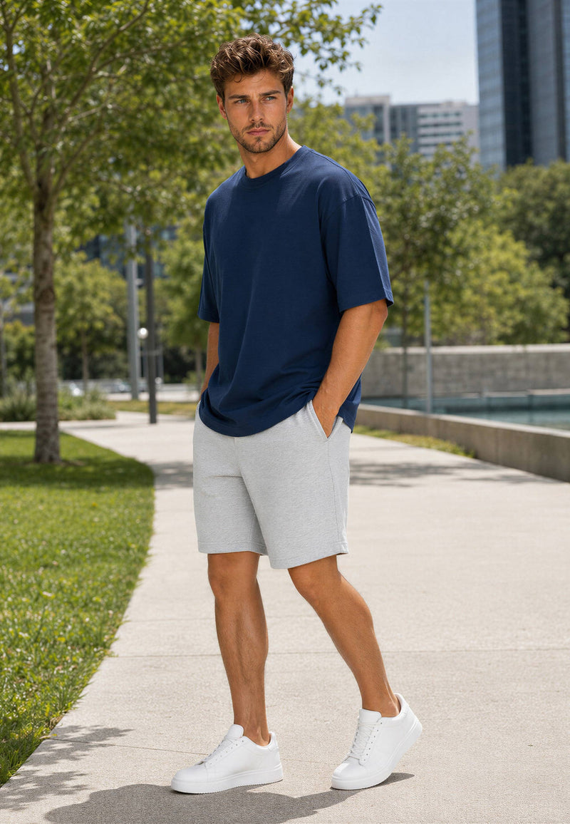 Herren Regular Fit T-Shirt Shoulder Drop 25RS071 - Dark Blue