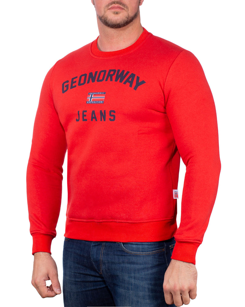 Herren Regular Fit Pullover gassier - Red