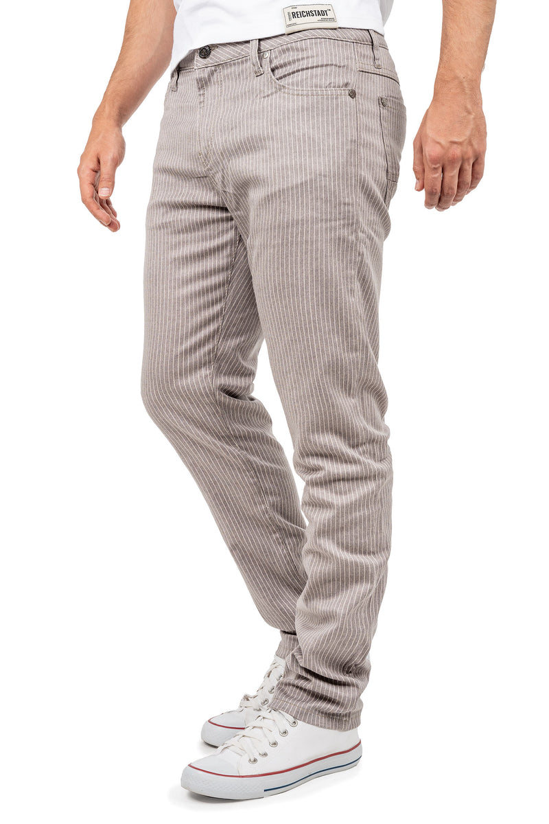 Herren Slim Fit Hose Mid Waist CD841 - Grey