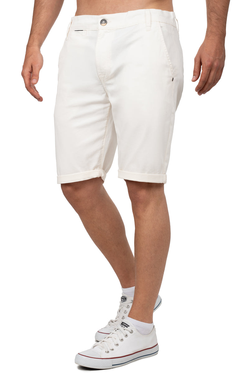 Herren Regular Fit Shorts Logo-Detail CK272 - White