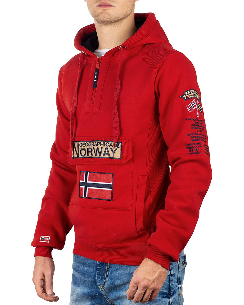 Herren Regular Fit Hoodie gymclass men - Red