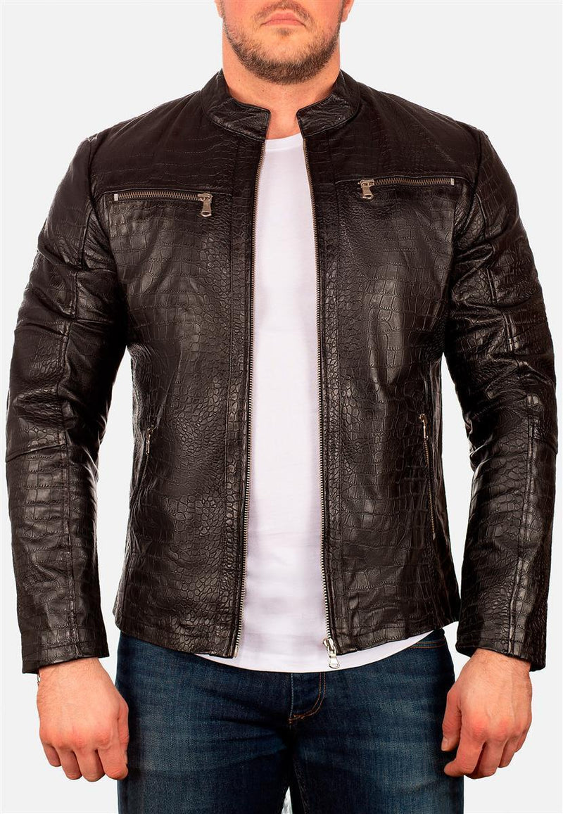 Herren Slim Fit Jacke 20RS25 - Black