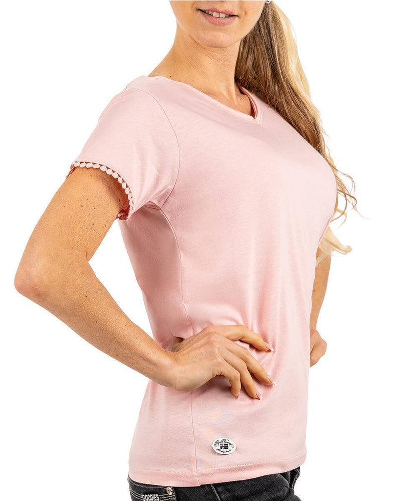 Damen Regular Fit T-Shirt josiane - Powder Pink