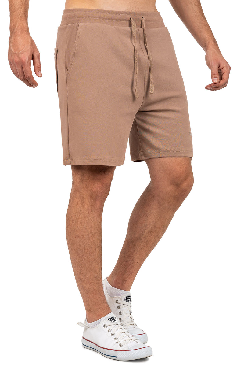 Herren Regular Fit Shorts Marken-Stick 23RS043 - Warm Brown