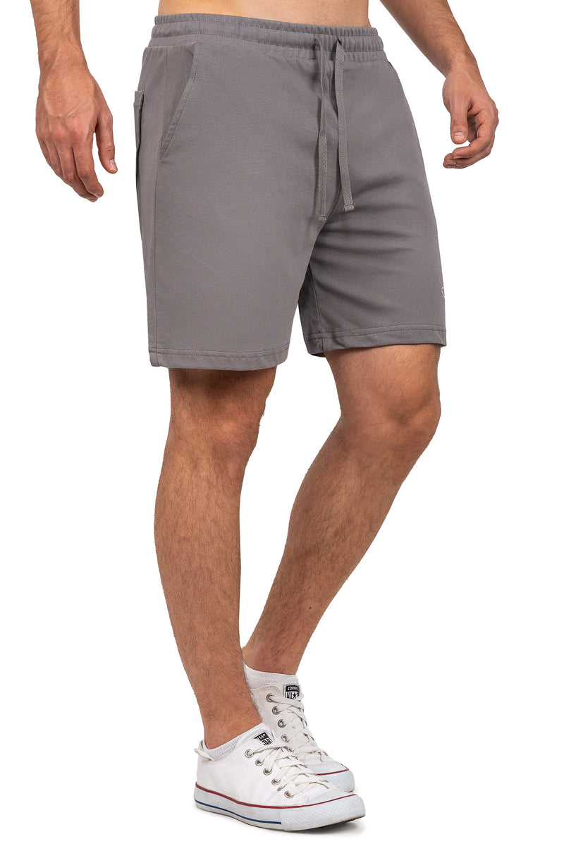 Herren Regular Fit Shorts Marken-Stick 23RS043 - Dark Grey