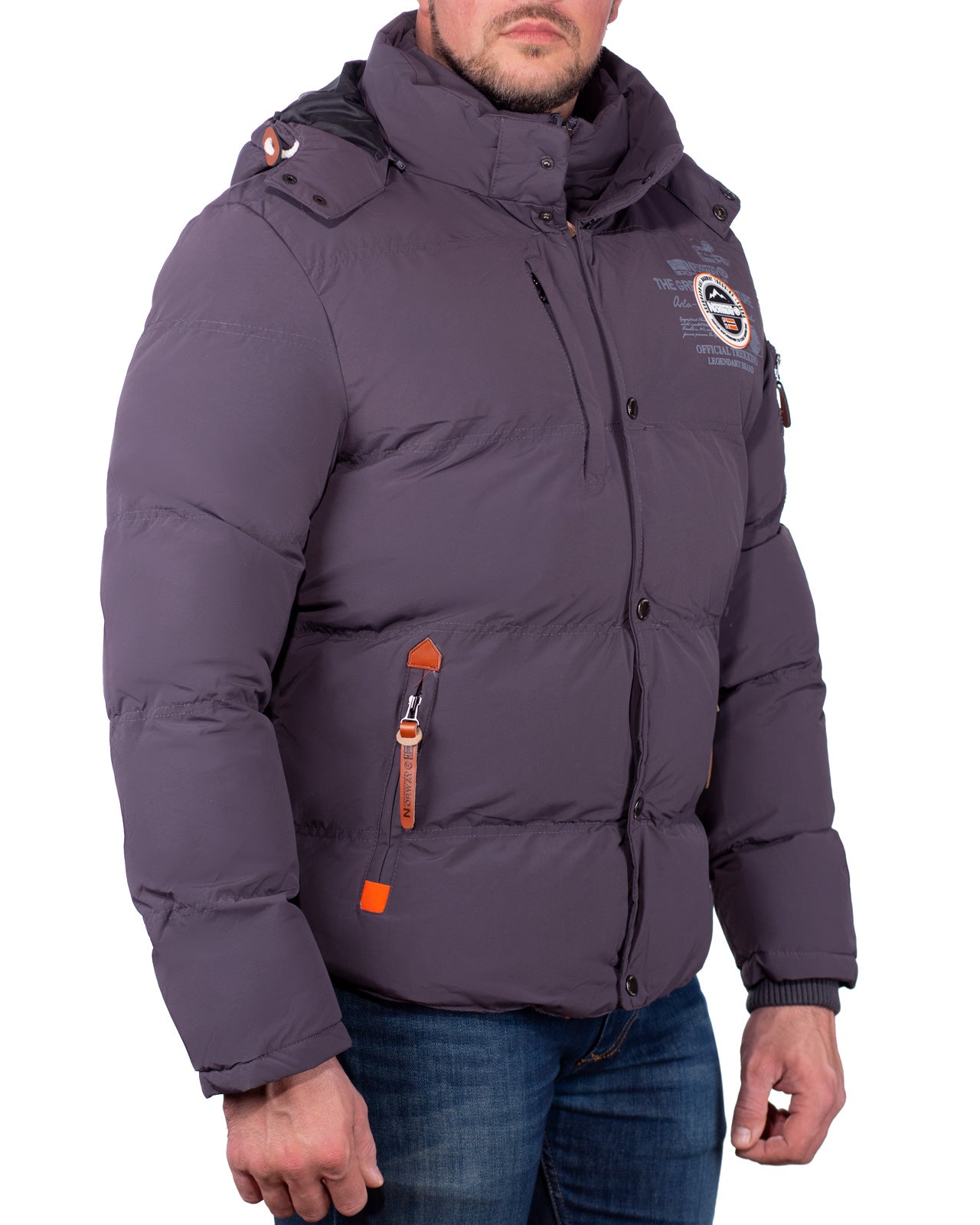 Herren Regular Fit Jacke verveine - Dark Grey