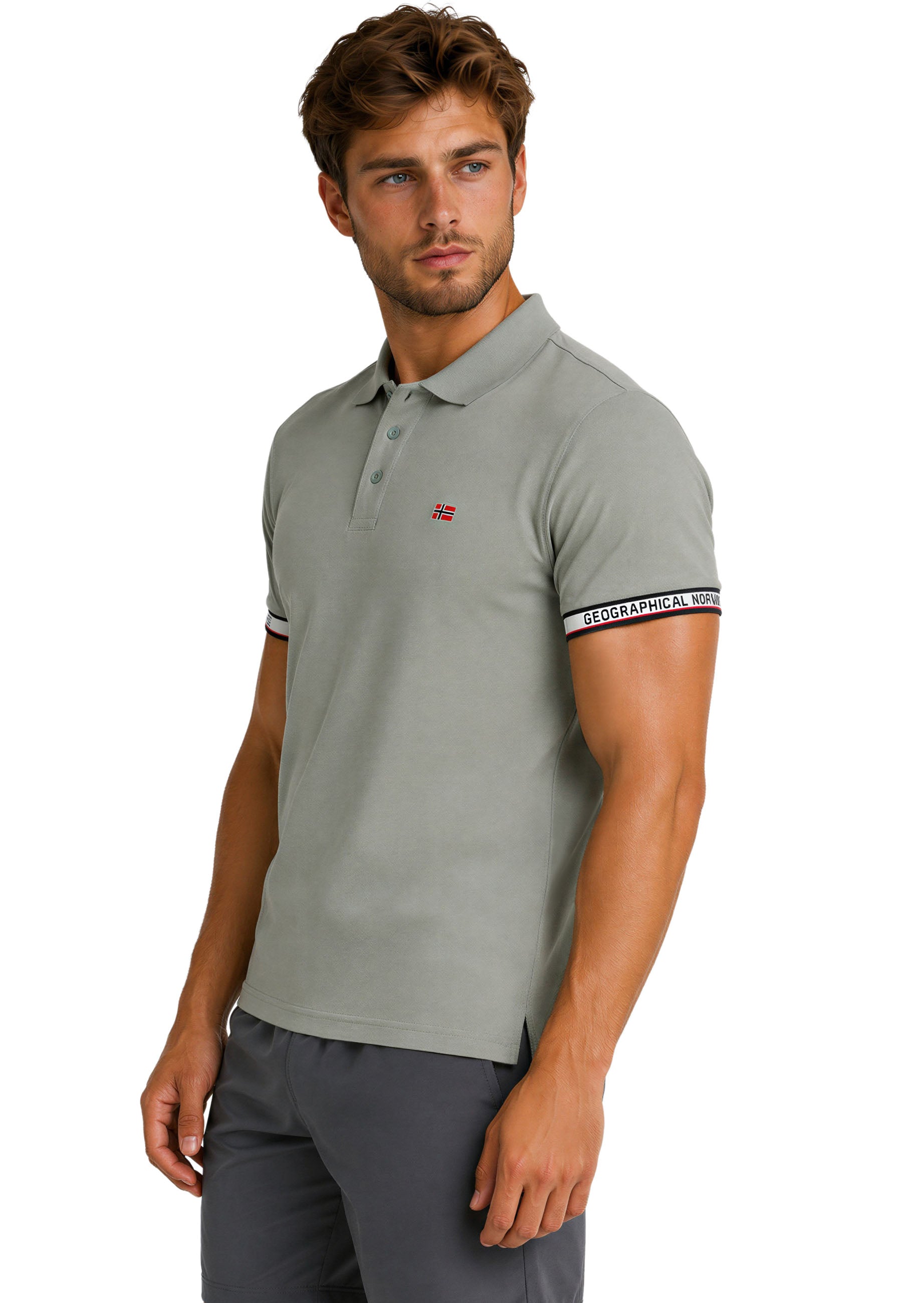 Herren Regular Fit Polohemd koliar men - Olive