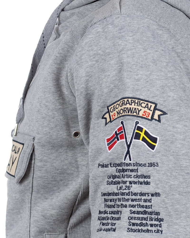 Herren Regular Fit Hoodie gymclass men - Blended Grey