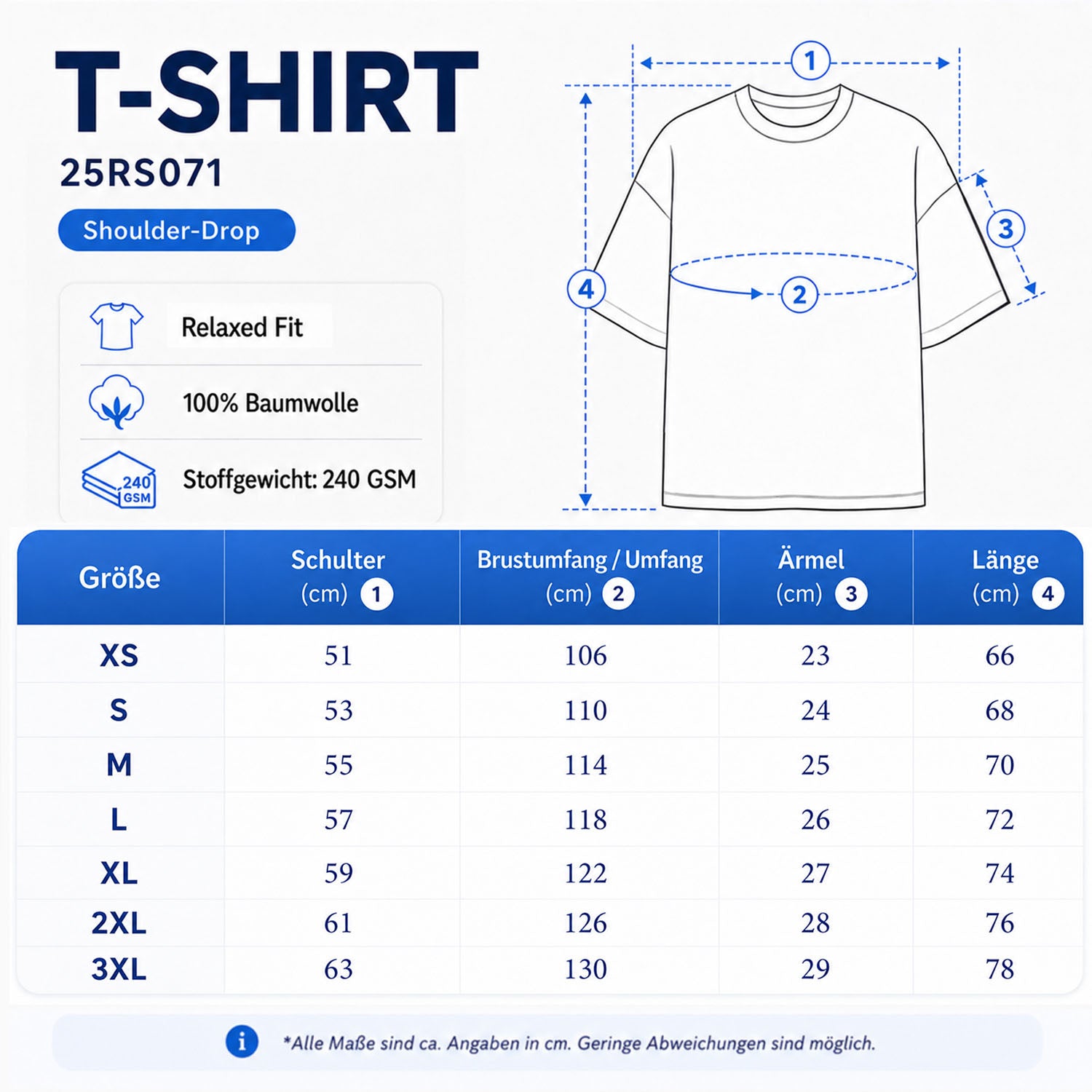 Herren Regular Fit T-Shirt Shoulder Drop 25RS071 Khaki XS - mehrfarbig