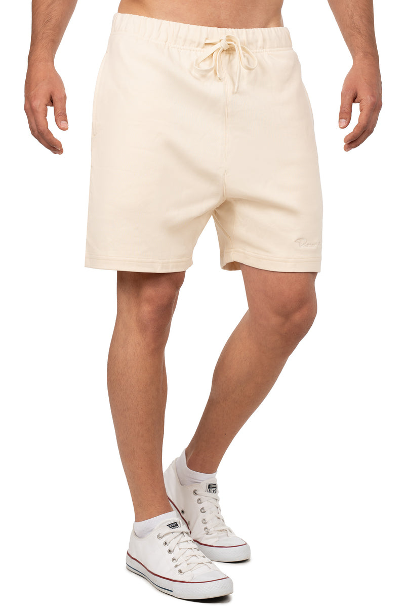 Herren Regular Fit Shorts Mid Waist 25RS072 - Eggshell White