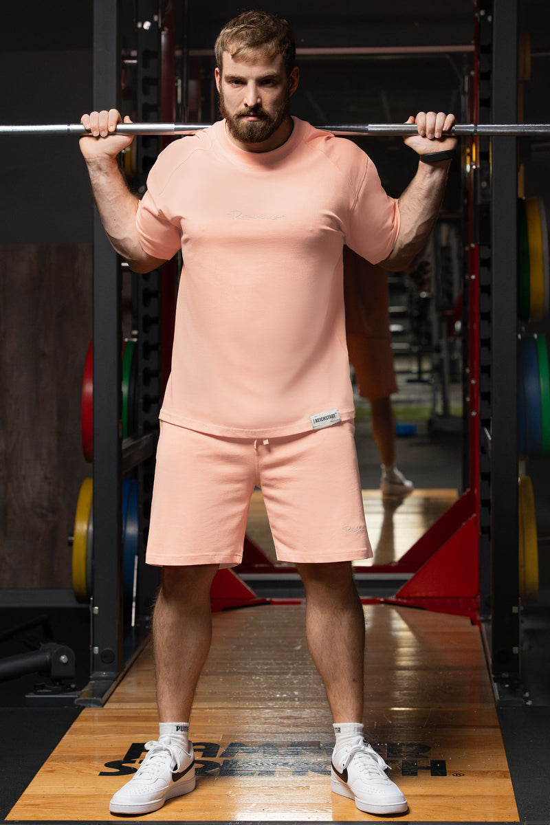 Herren Oversized T-Shirt 22RS033 - Old Pink