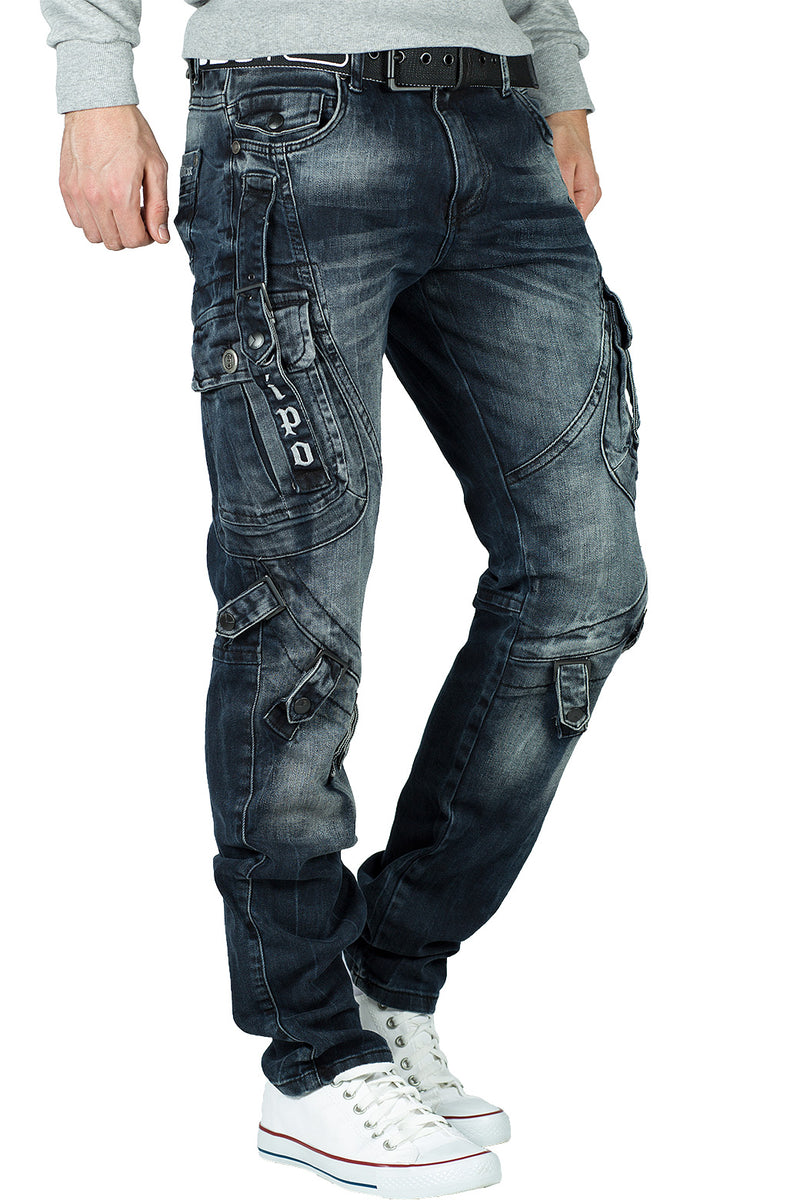 Herren Regular Fit Jeans Stonewashed CD440 - Blue