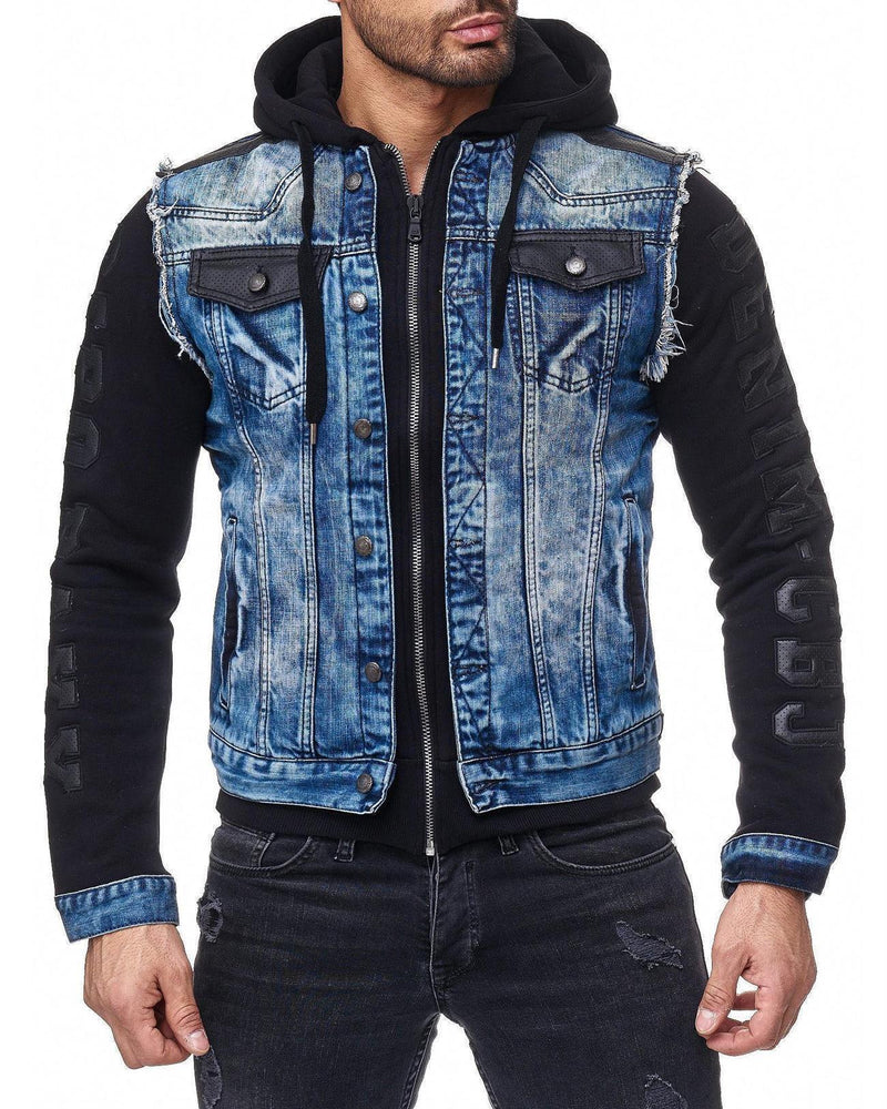 Herren Regular Fit Jacke Denim CJ154 - Blue