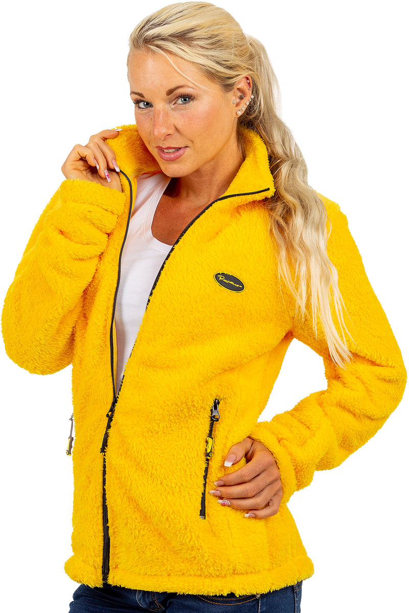 Damen Regular Fit Fleecejacke Kuschelige 22RSW002 - Yellow