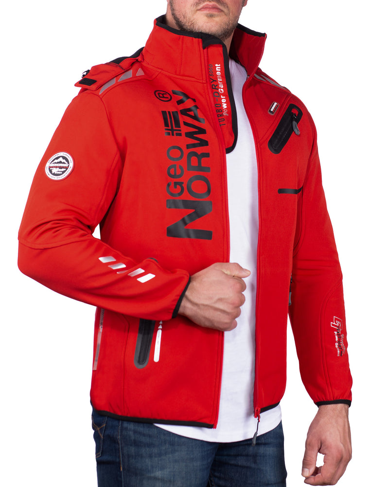 Herren Regular Fit Softshelljacke royaute - Red/Black