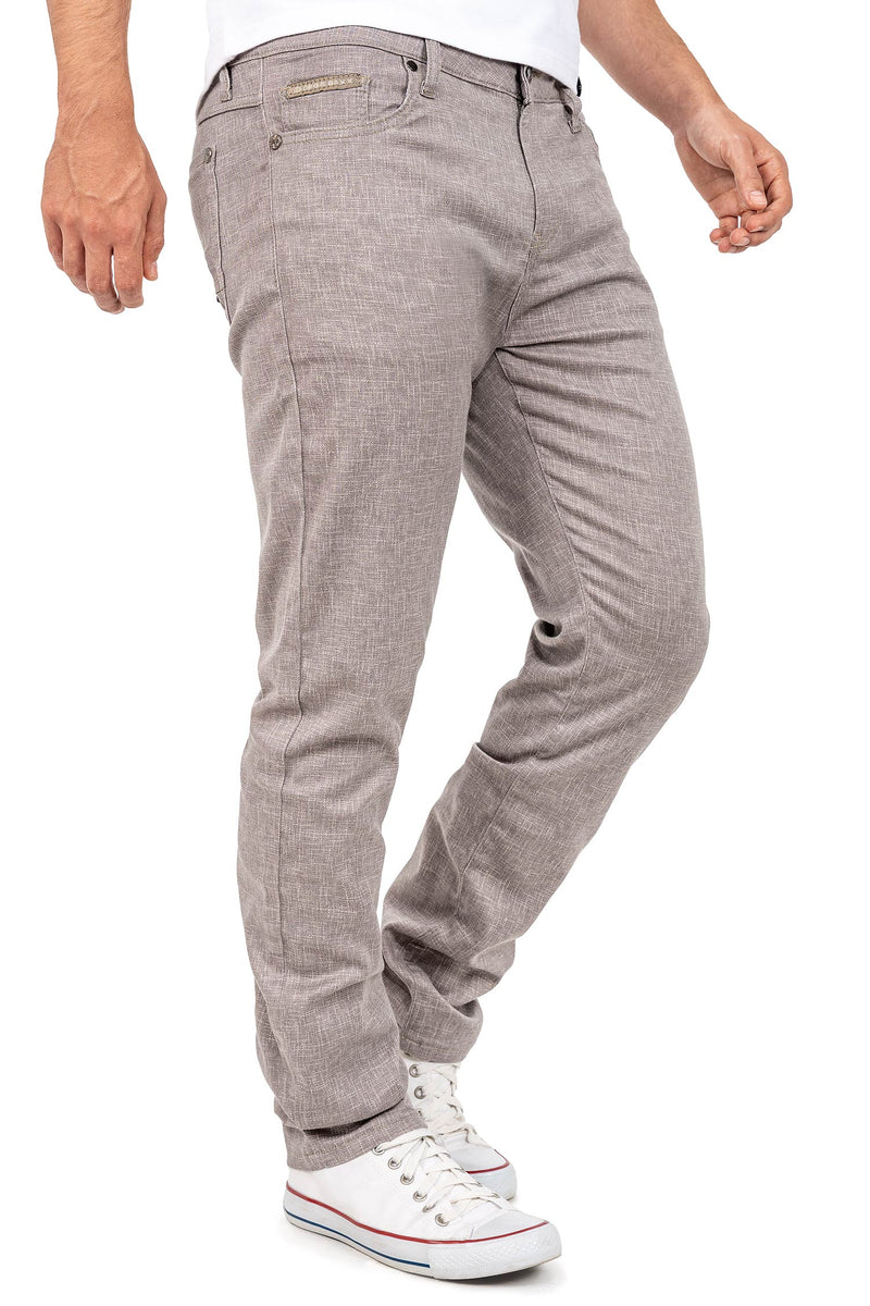 Herren Slim Fit Hose Mid Waist CD840 - Grey