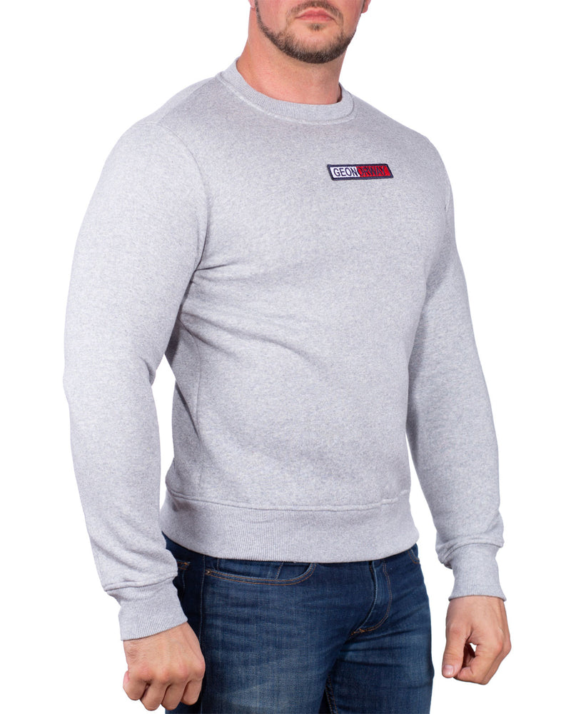 Herren Schmal Pullover garrett - Blended Grey