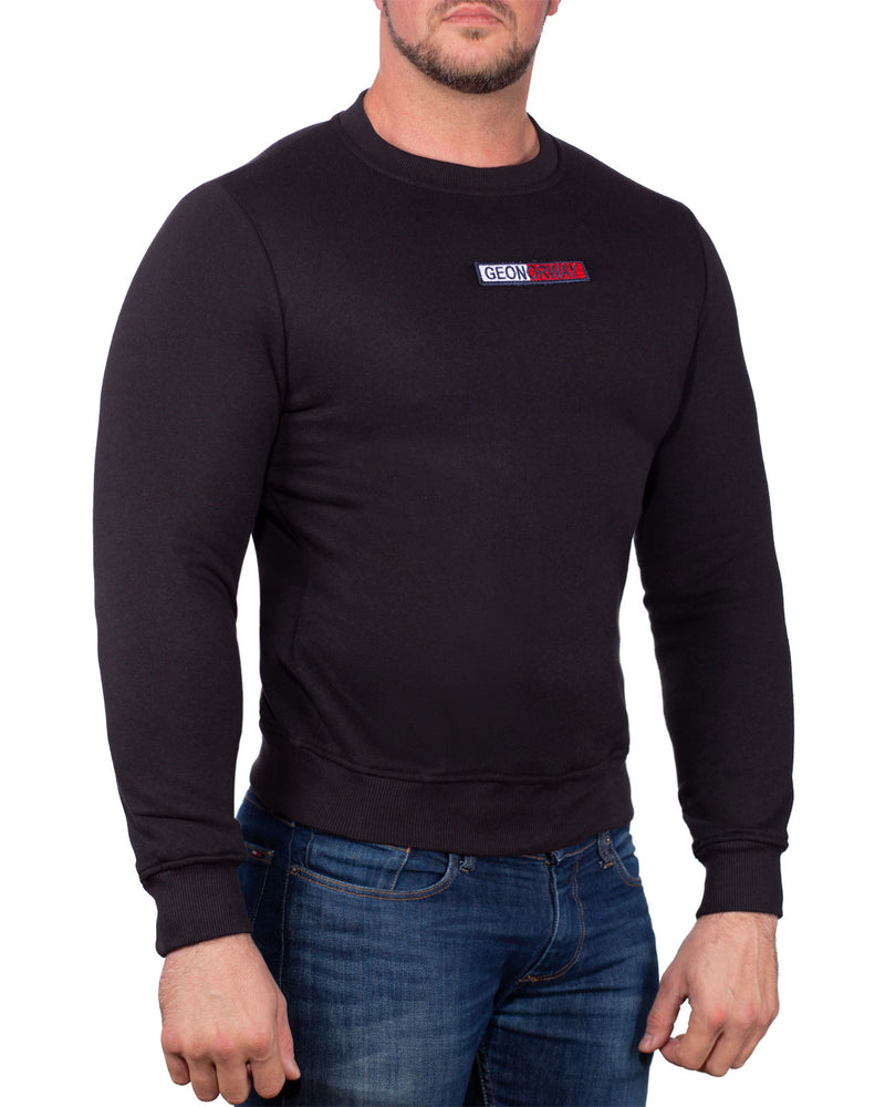 Herren Schmal Pullover garrett - Black