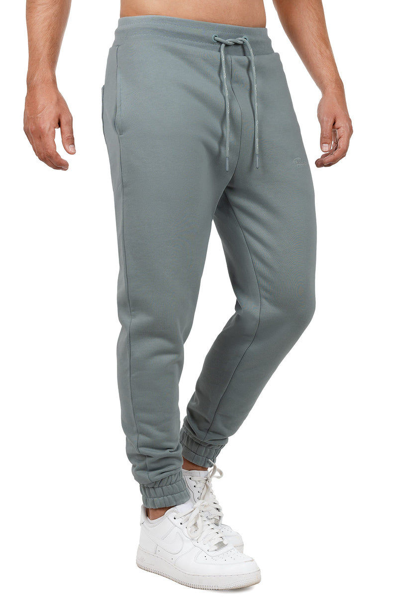 Herren Regular Fit Jogginghose Marken-Stick 23RS035 - Grey