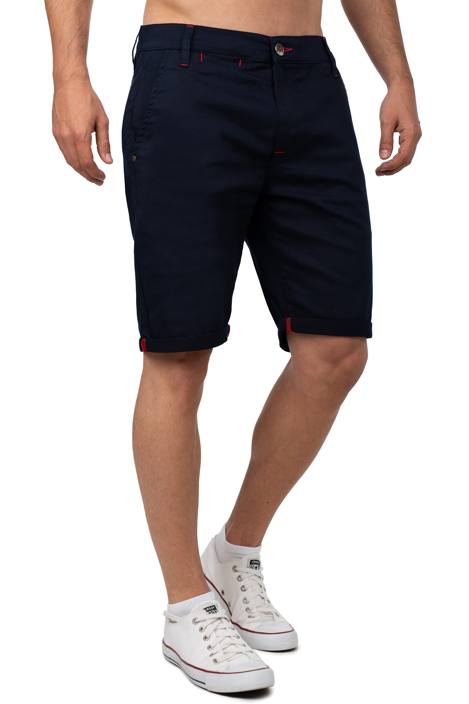 Herren Regular Fit Shorts Logo-Detail CK272 - Navy
