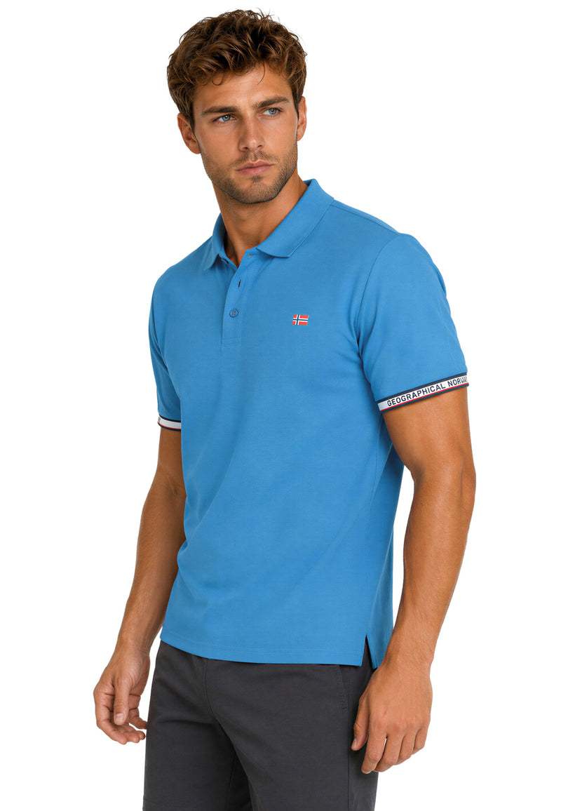 Herren Regular Fit Polohemd koliar men - Blue