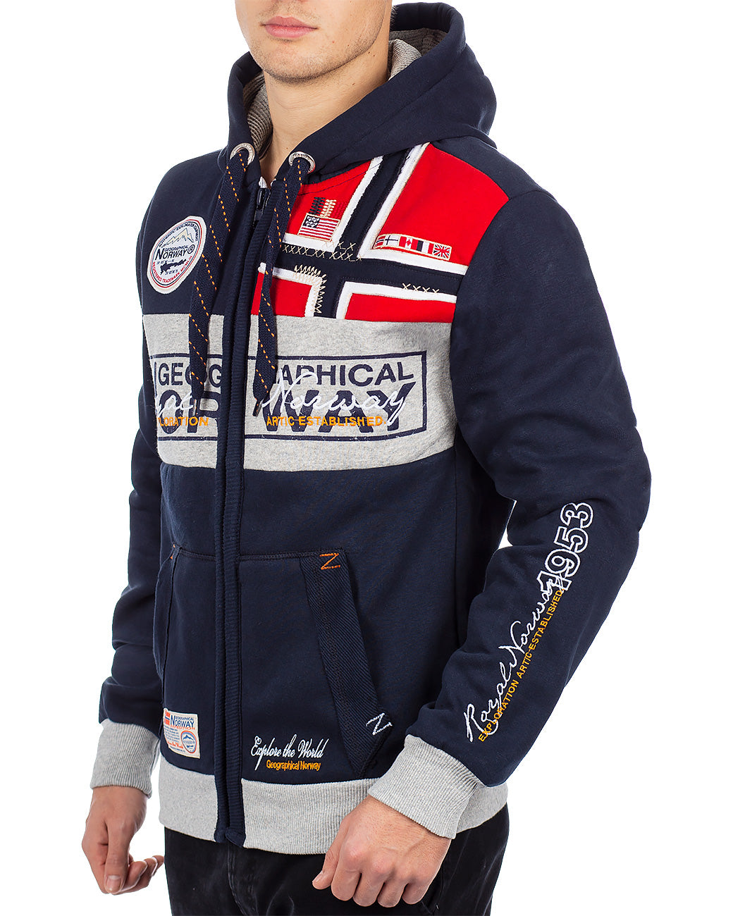 Herren Regular Fit Sweatjacke flyer - Navy