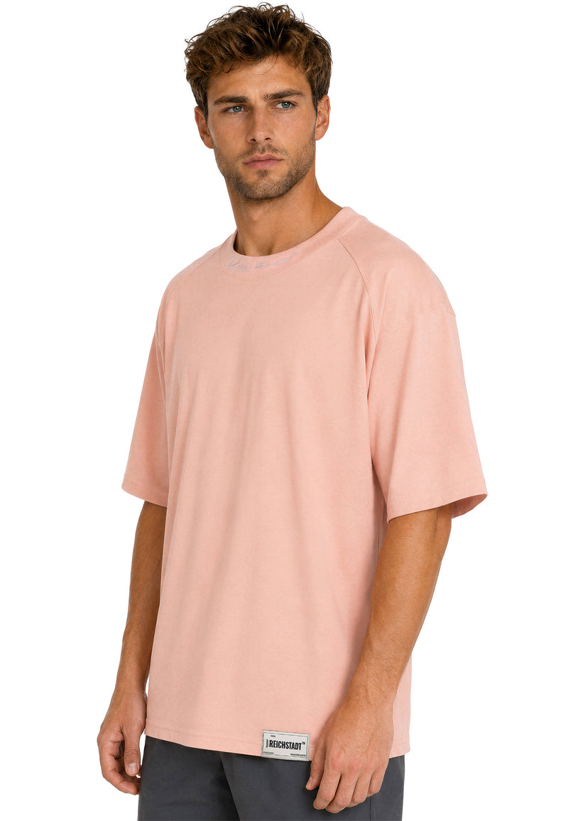 Herren Relaxed Fit T-Shirt 23RS041 - Old Pink