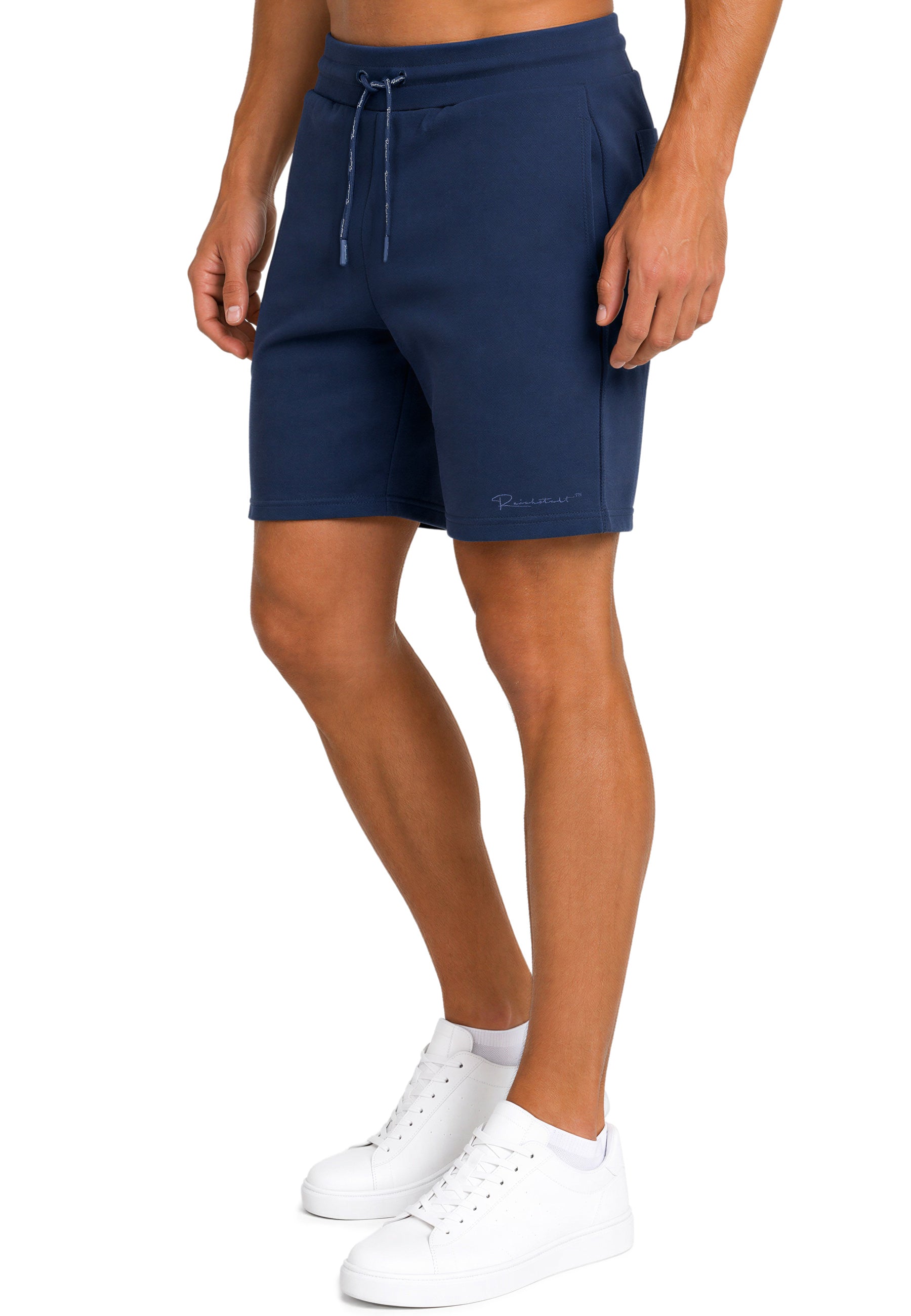 Herren Regular Fit Shorts Marken-Stick 23RS036 - Dark Blue