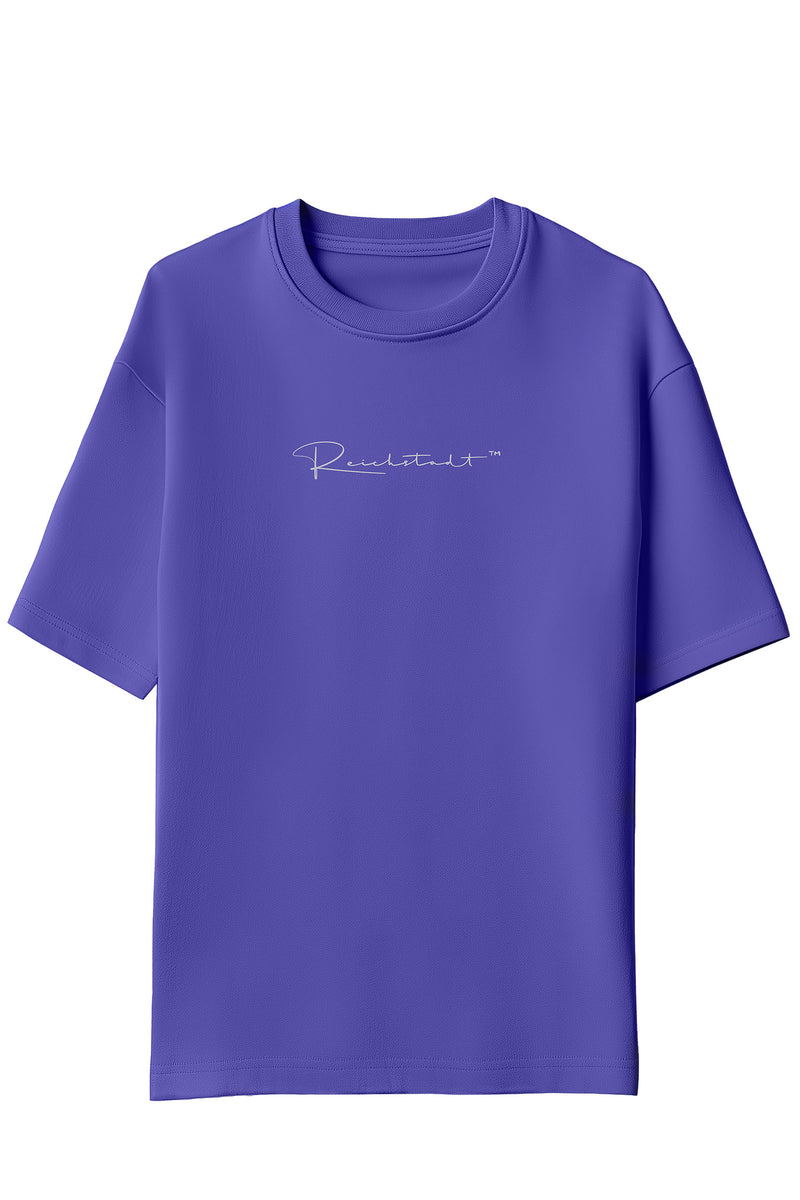 Damen Oversized T-Shirt Brand Stick 23RSW044 - Light Purple