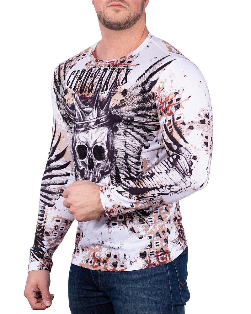 Herren Regular Fit Longsleeve CL494 - White