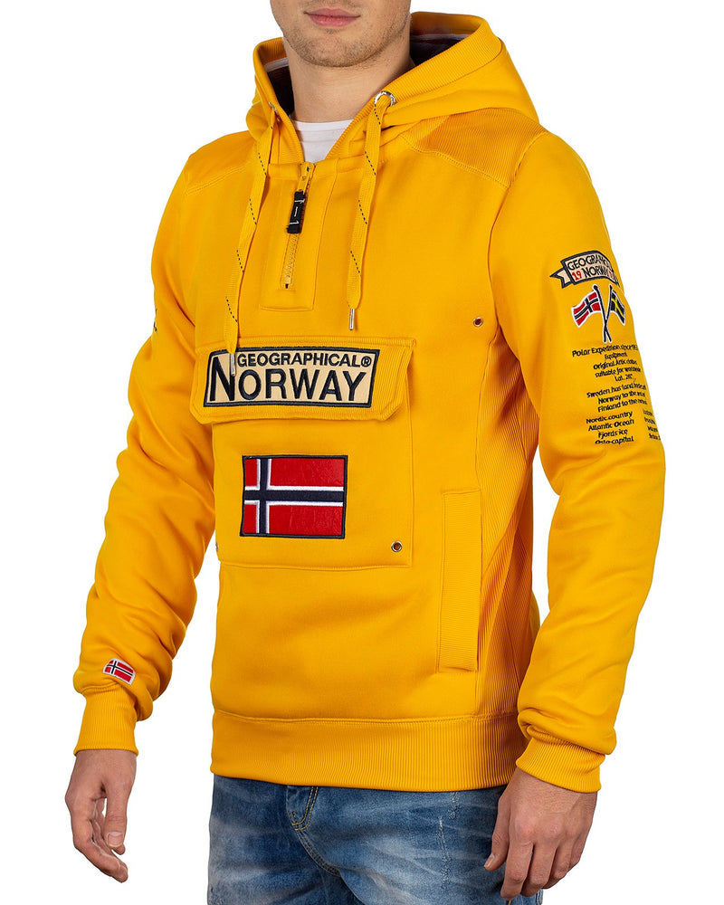 Herren Regular Fit Hoodie gymclass men - Yellow
