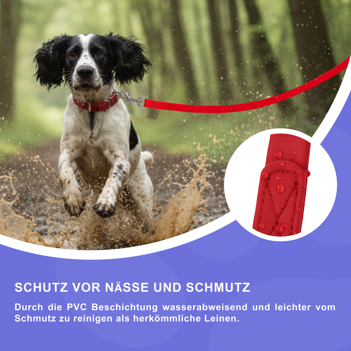 RS Pets Hundeleine PVC 25RSP086 - Red
