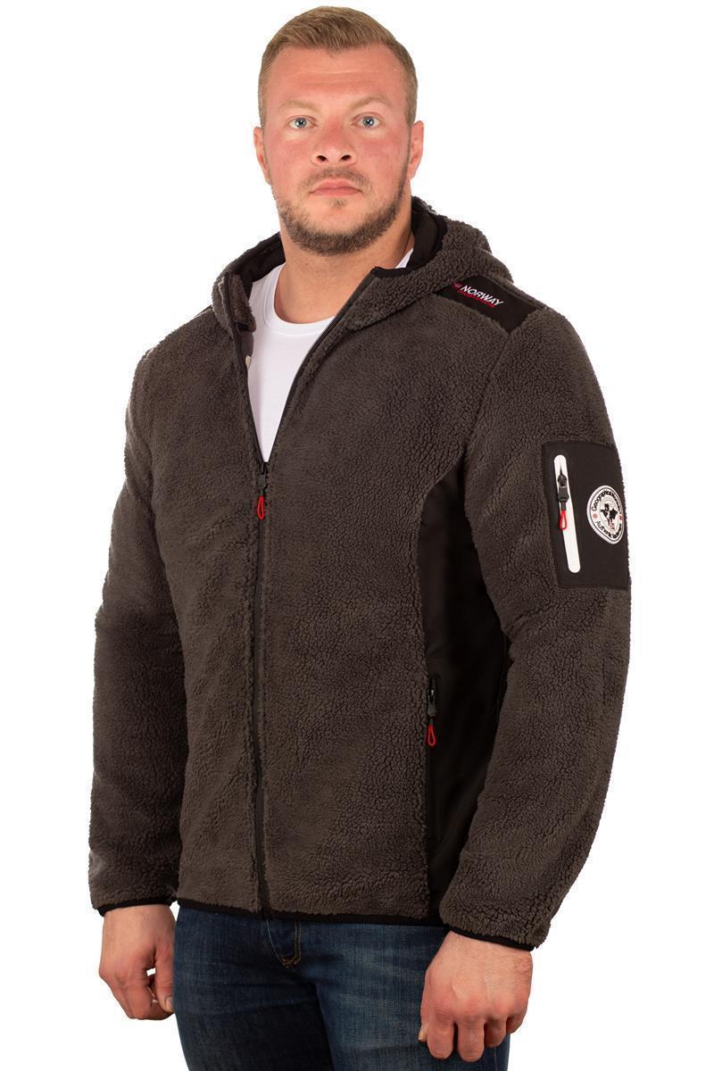 Herren Regular Fit Fleecesjacke tufour - Blended Grey