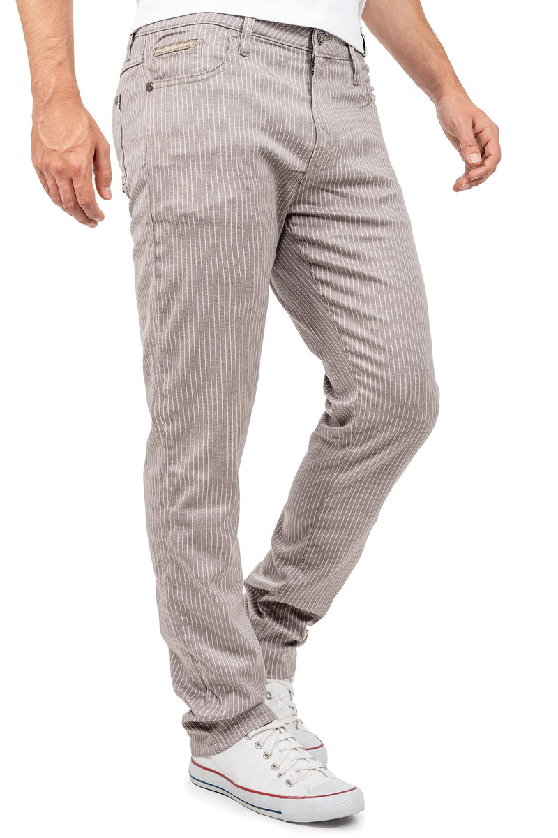 Herren Slim Fit Hose Mid Waist CD841 - Grey