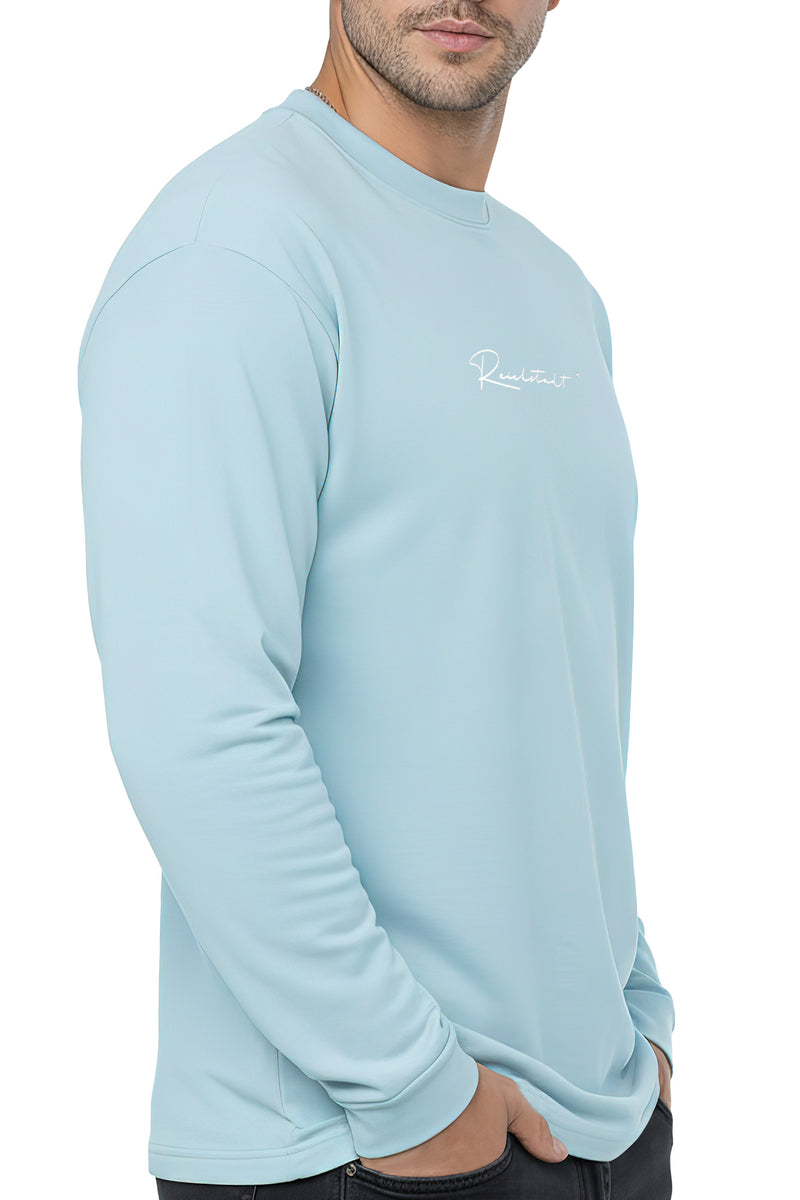 Herren Oversized Langarm Shirt 23RS042 - Baby Blue