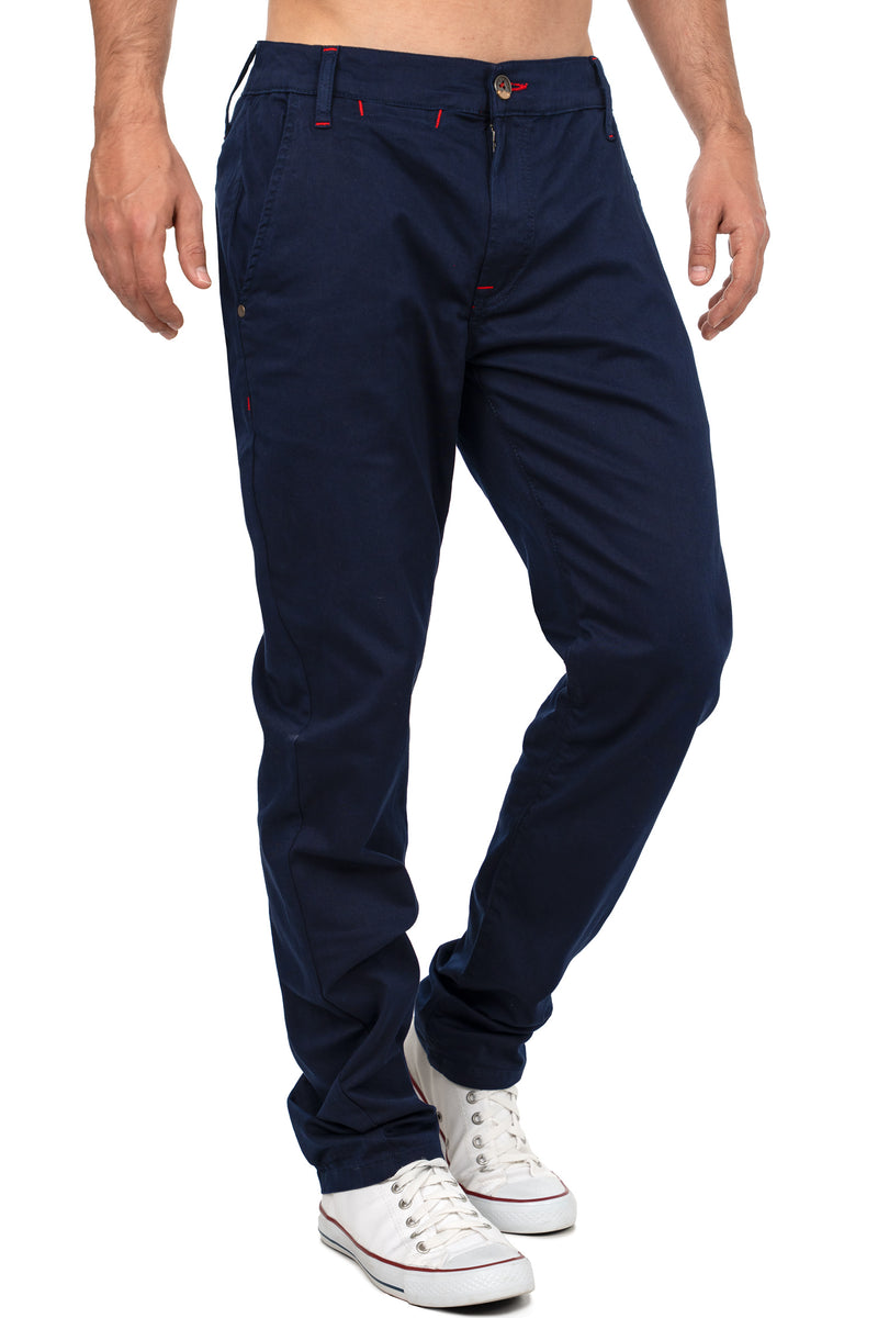Herren Regular Fit Hose Mid Waist CD842 - Navy