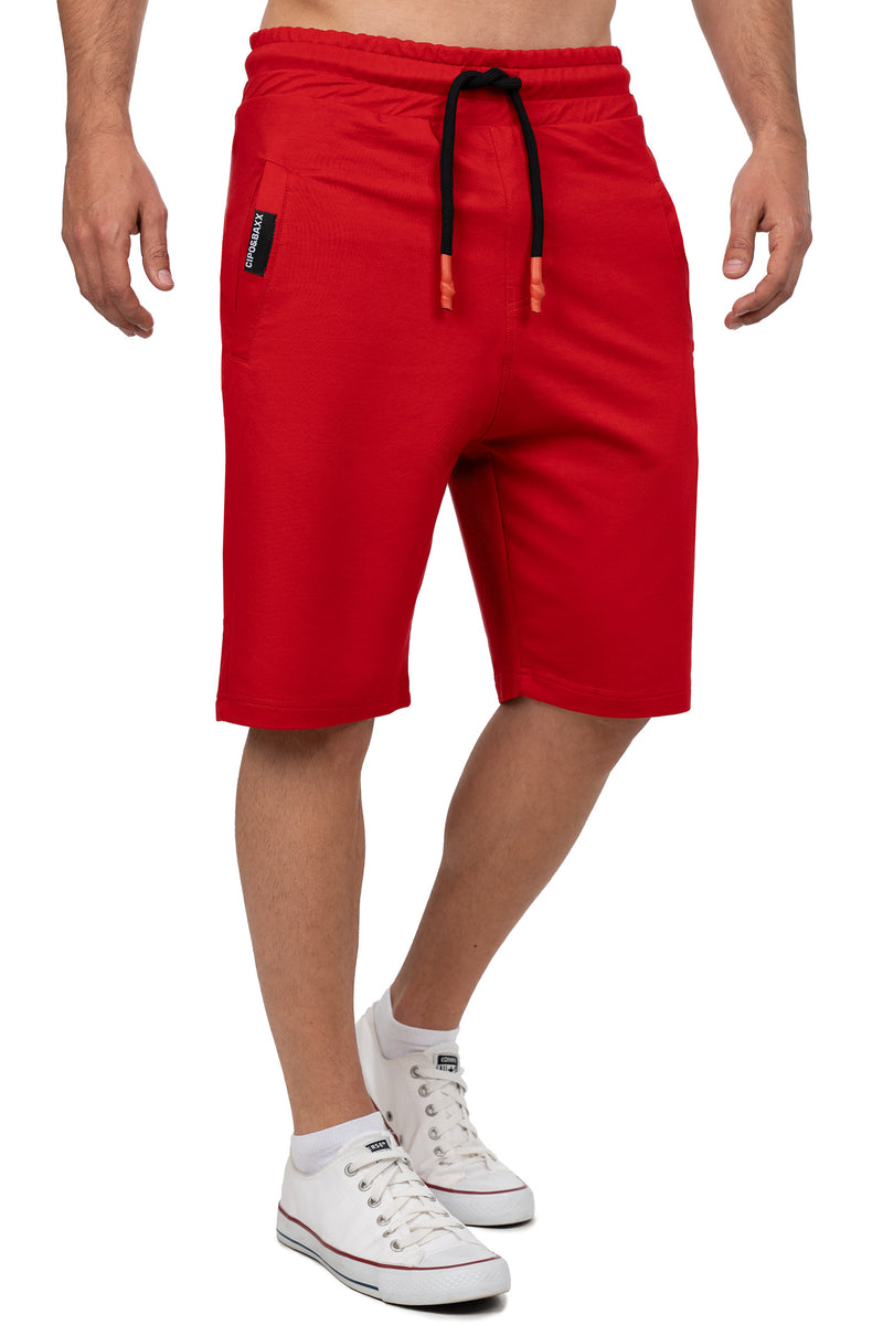 Herren Regular Fit Shorts Mid Waist CK271 - Red