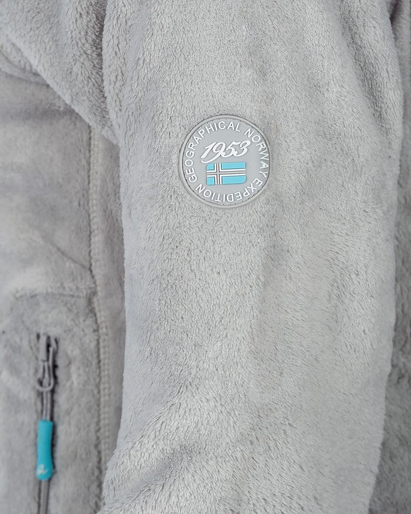 Damen Regular Fit Jacke upaline - Light Grey