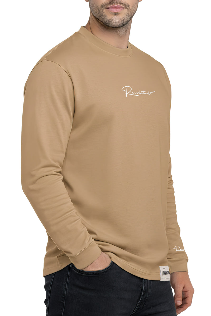 Herren Oversized Langarm Shirt 23RS042 - Warm Brown