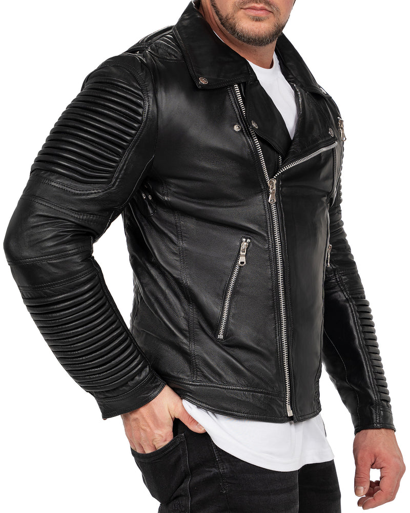 Herren Slim Fit Jacke RS006LUX - Black