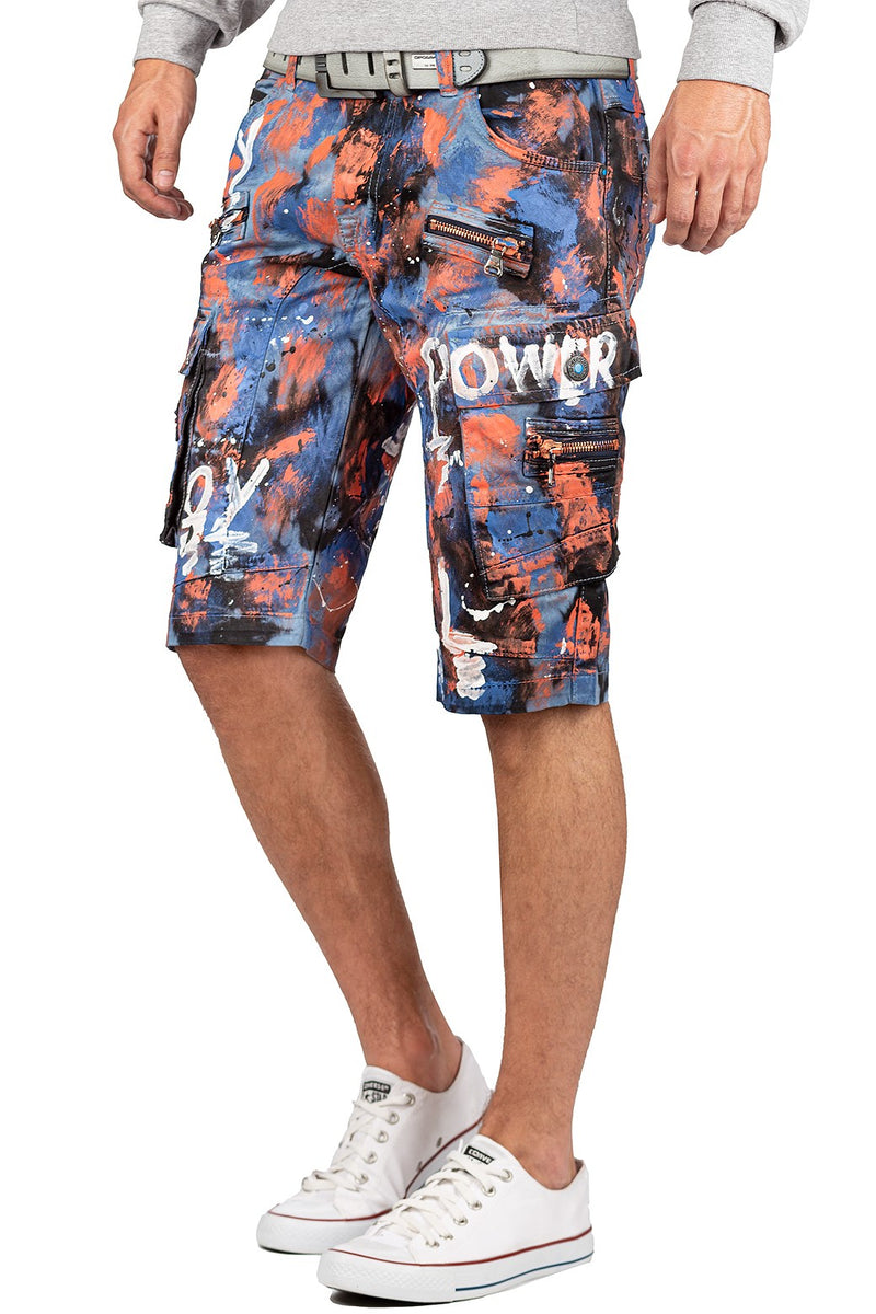 Herren Regular Fit Kurze Hose Mid Waist CK204 - Blue