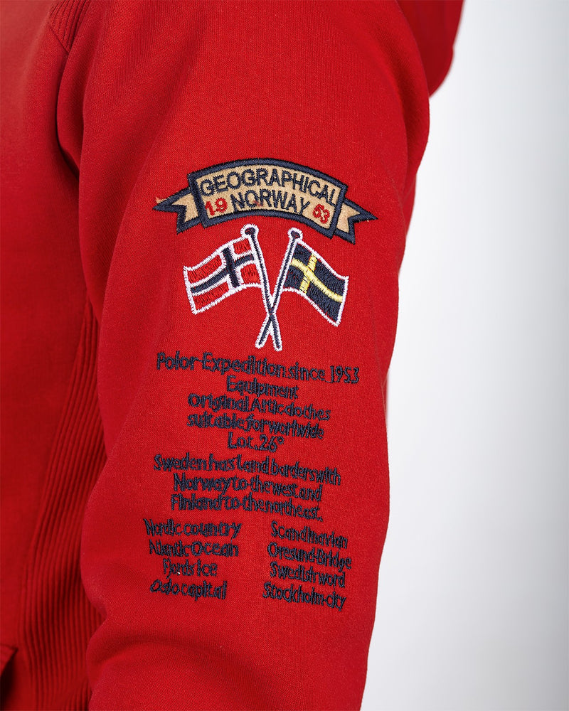 Herren Regular Fit Hoodie gymclass men - Red