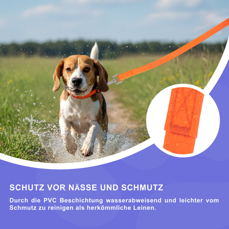 RS Pets Hundeleine Texturierte PVC 25RSP085 - Orange
