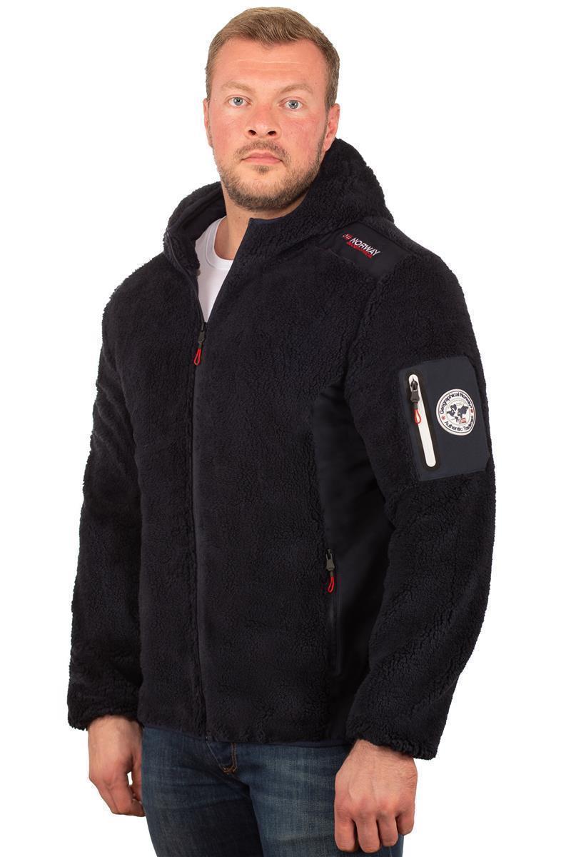 Herren Regular Fit Fleecesjacke tufour - Navy