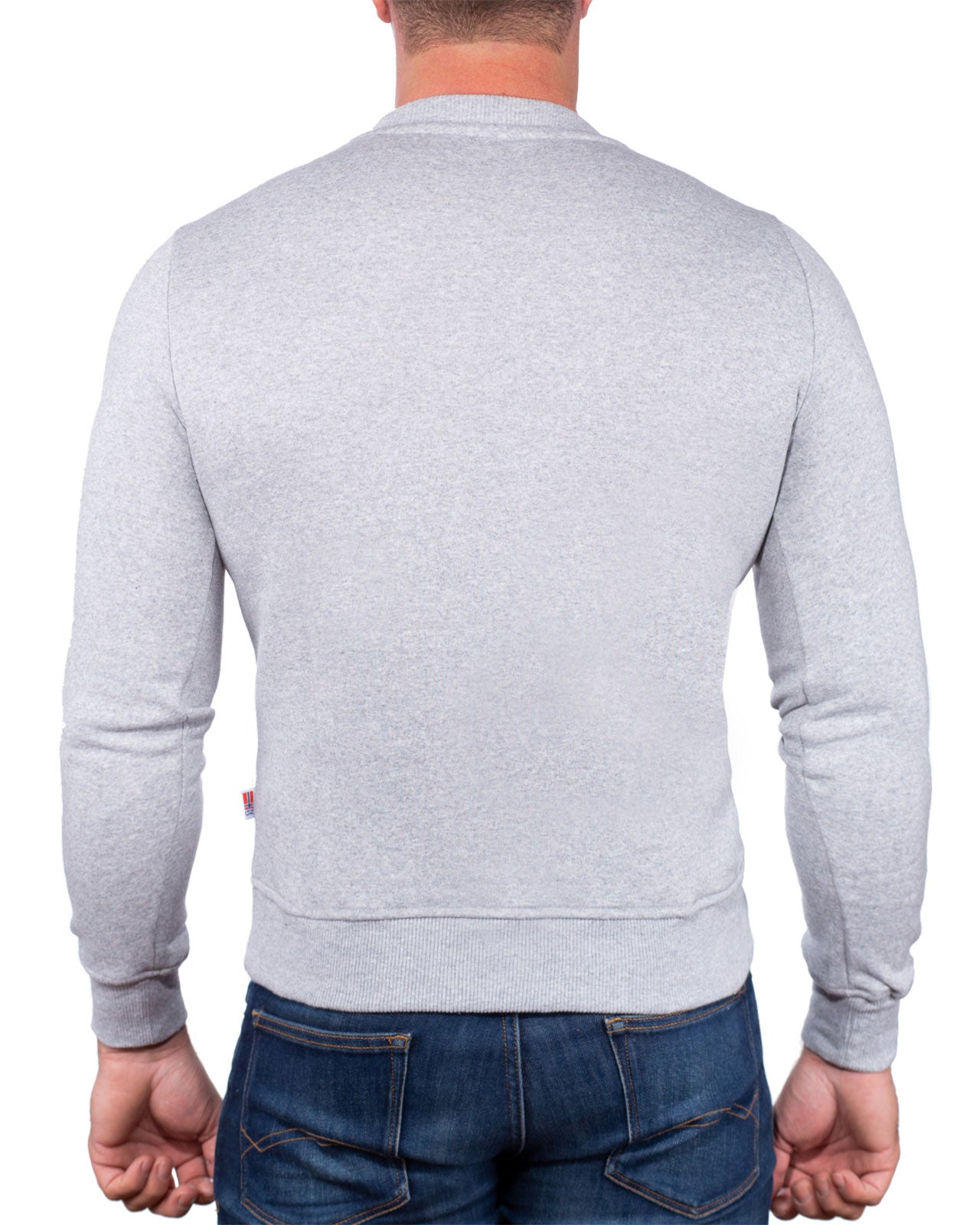 Herren Regular Fit Pullover gassier - Blended Grey
