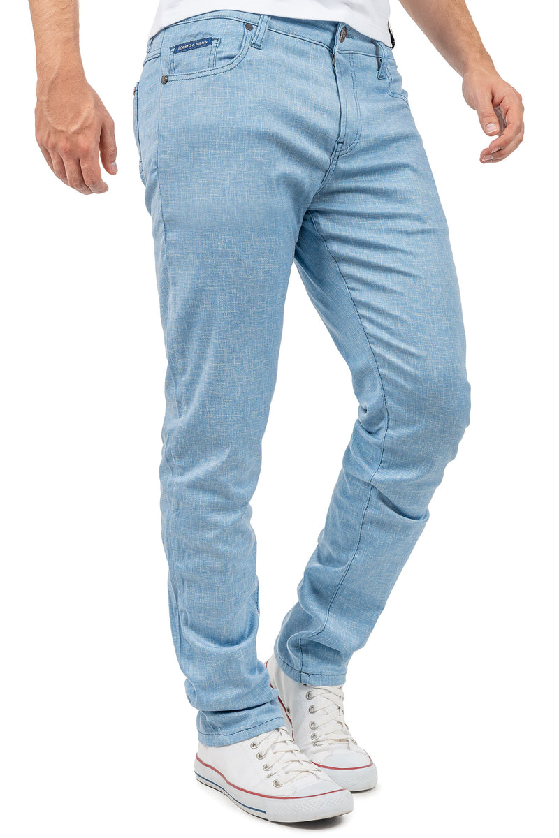 Herren Slim Fit Hose Mid Waist CD840 - Blue