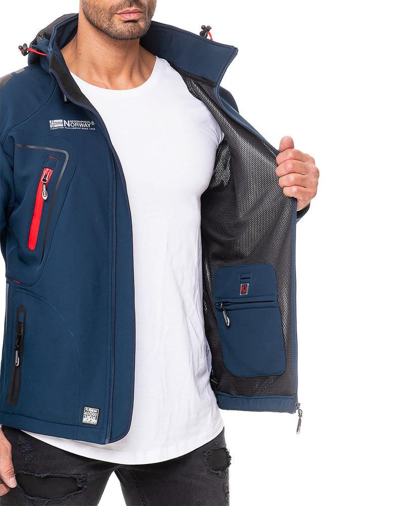 Herren Regular Fit Softshelljacke techno men - Navy