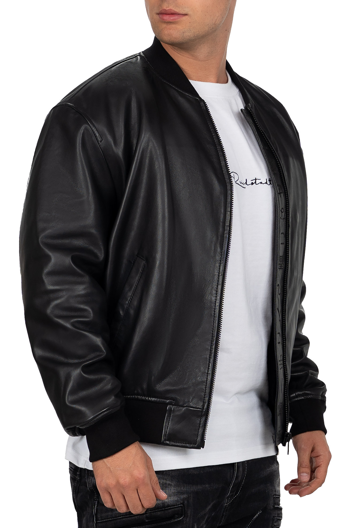 Herren Regular Fit Jacke in Black – Reichstadt – Ansicht 4
