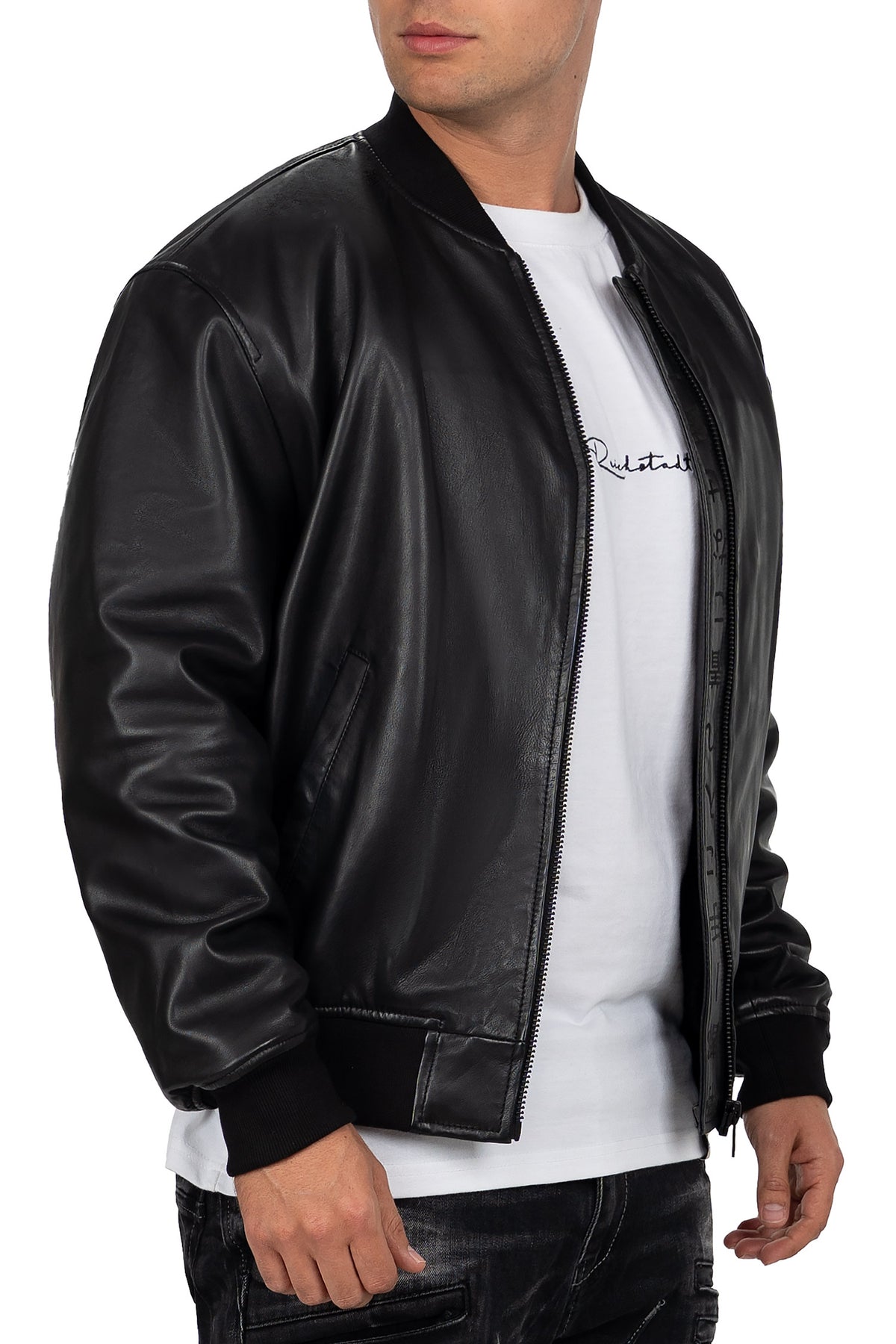 Herren Regular Fit Jacke in Black – Reichstadt – Ansicht 4