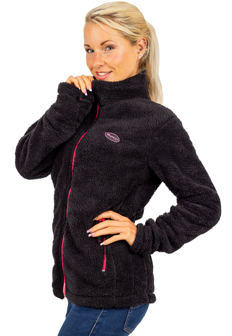 Damen Regular Fit Fleecejacke Kuschelige 22RSW002 - Black